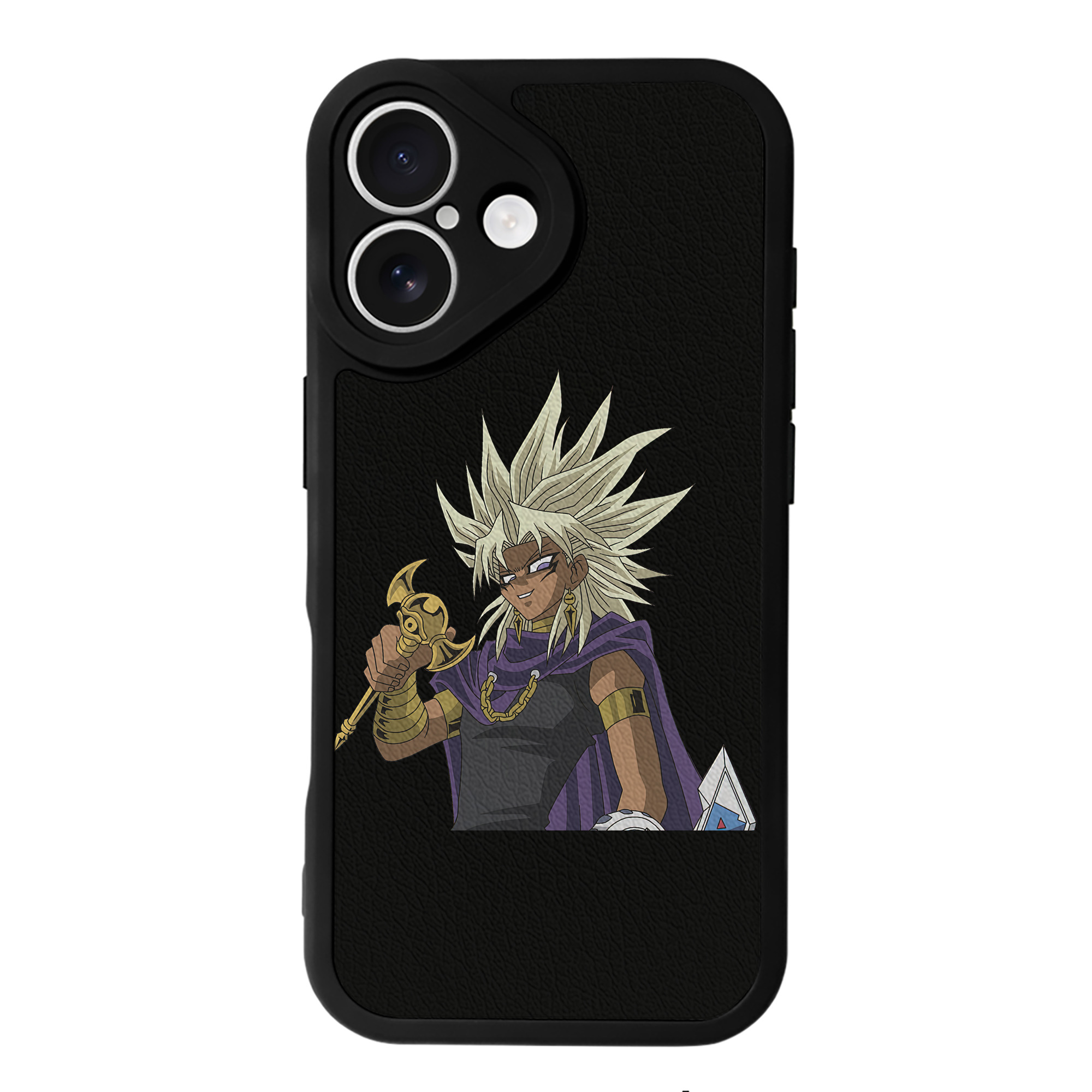 遊☆戯☆王 Yu-Gi-Oh! 【iPhone 16シリーズ対応】シリコンスマホケース（レザー調） 材質：シリコン